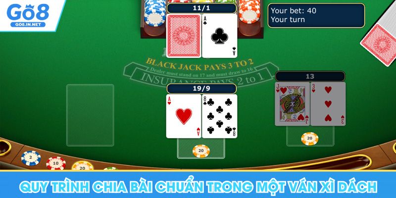 Cách chia bài xì dách – Trình tự và cách tính điểm 5 Chi tiết về quy trình chia bài chuẩn trong một ván xì dách Go8