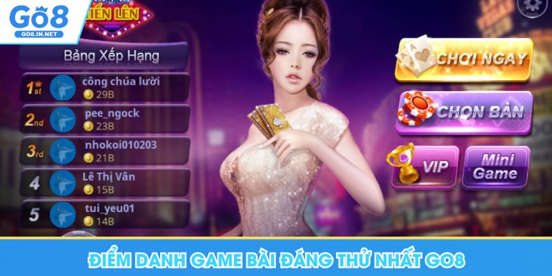 Game bài GO8 – Danh mục và hướng dẫn đọc luật 7 Điểm danh game bài đáng thử nhất Go8